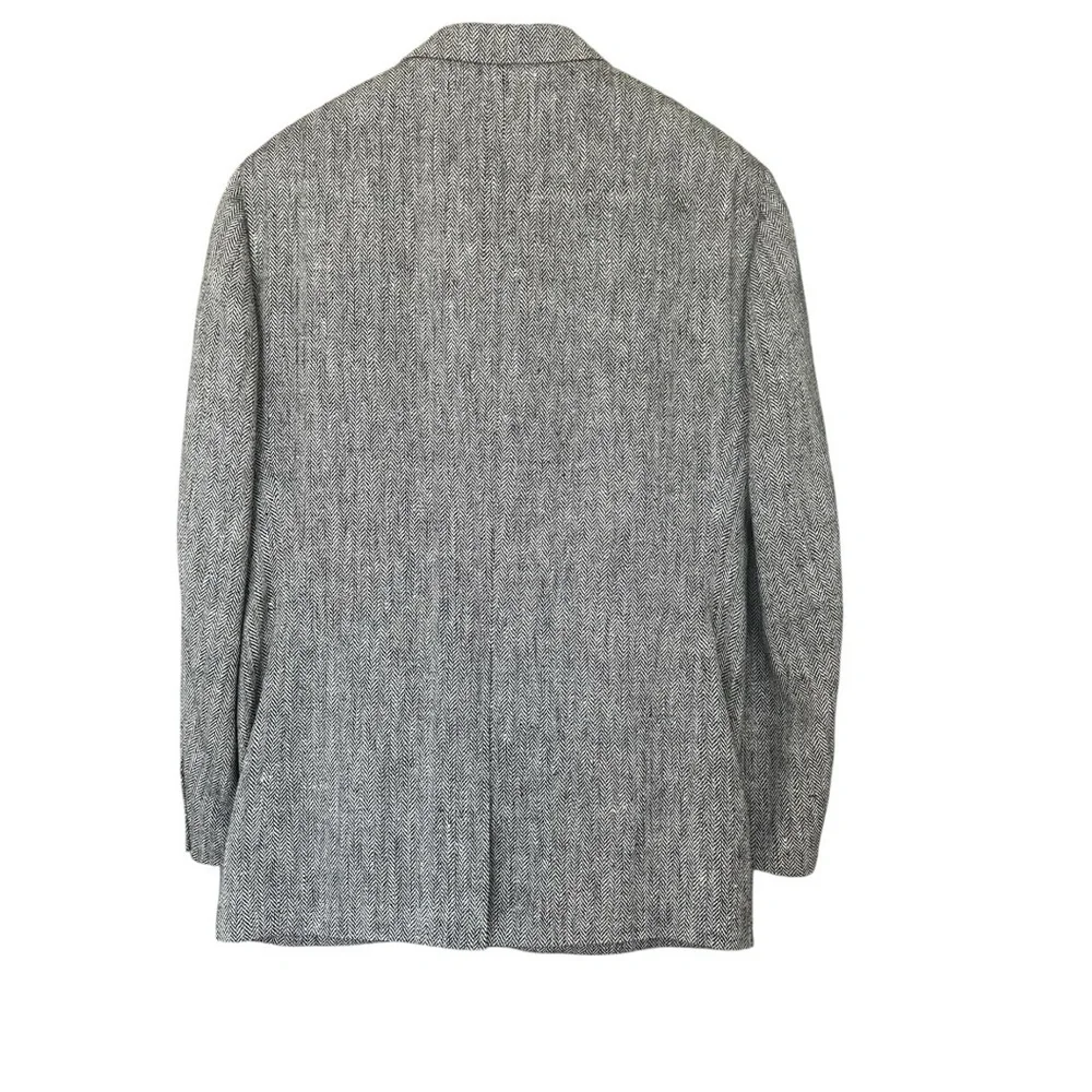 Towncraft Textured Gray & Black Men's Blazer Suit Jacket Sz 46 Regular
